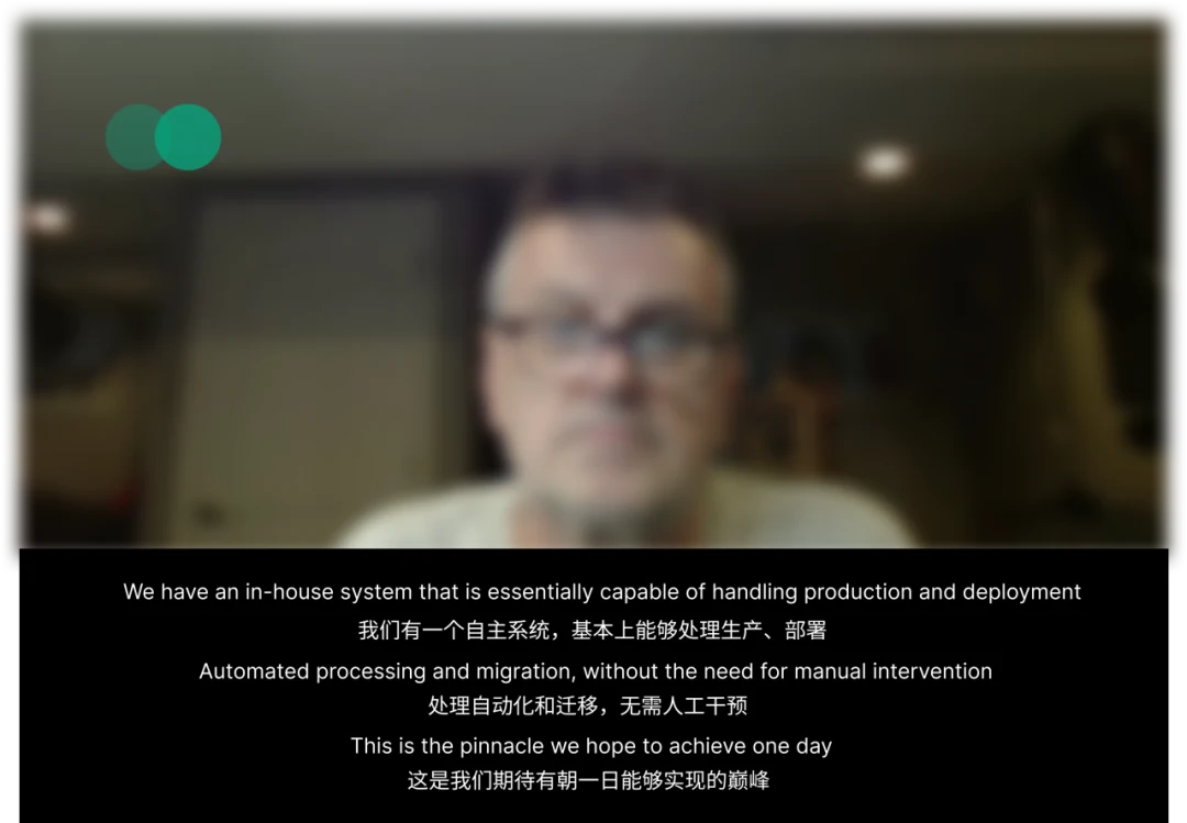 A participant in a remote Trooly interview discusses expectations for industrial robots.
